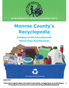 Poster for Monroe County's Recyclopedia