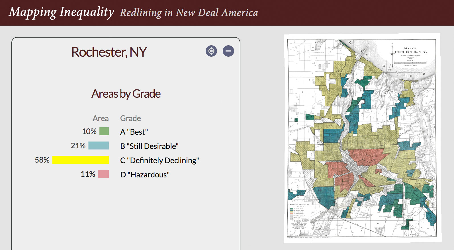 Mapping Inequality in Rochester